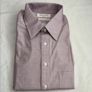 Roundtree & Yorke Red and Blue Dress Shirt Classic Style